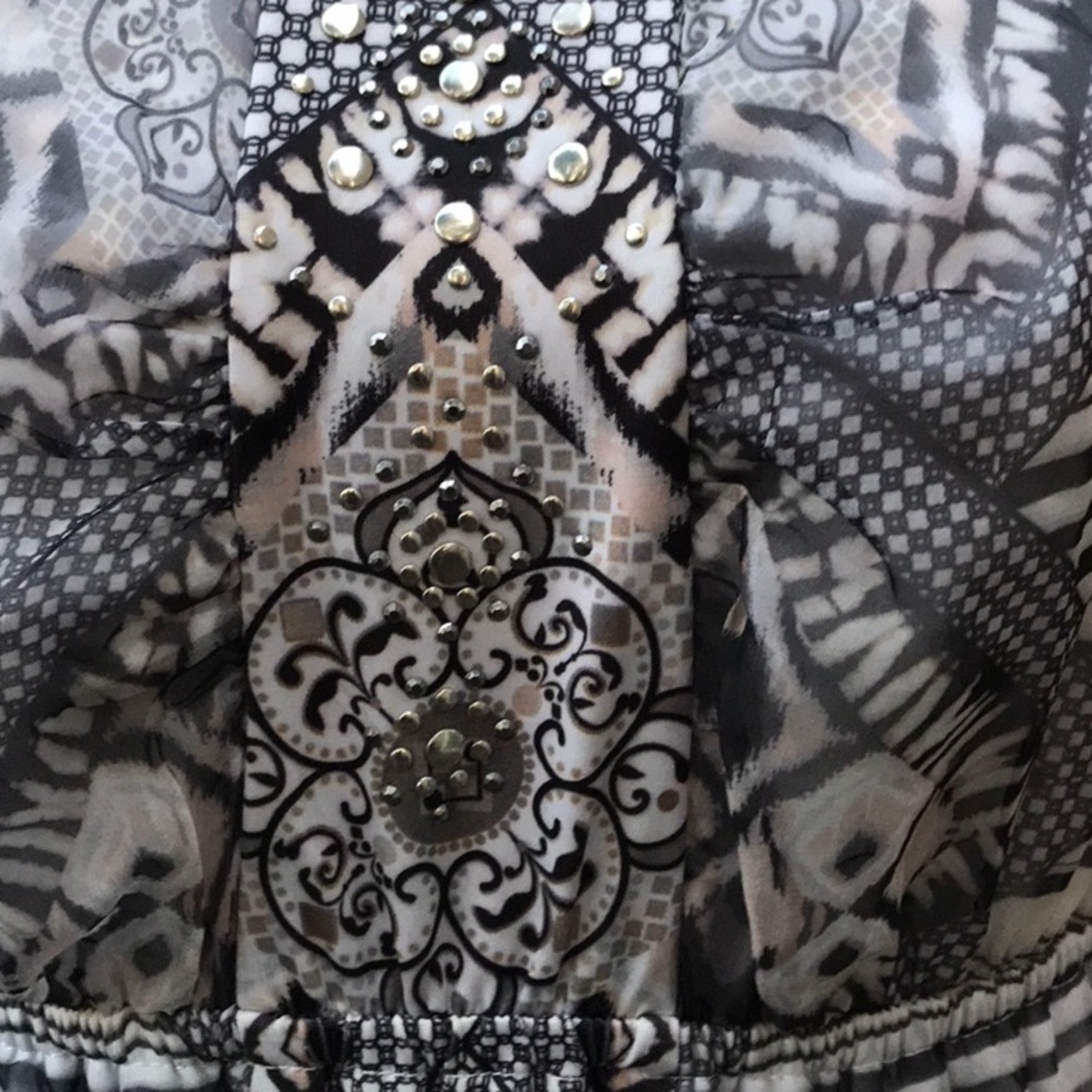 ❌SOLD ❌Sleeveless Pattern & Tie Dye Maxi Dress - Picture 5 of 8